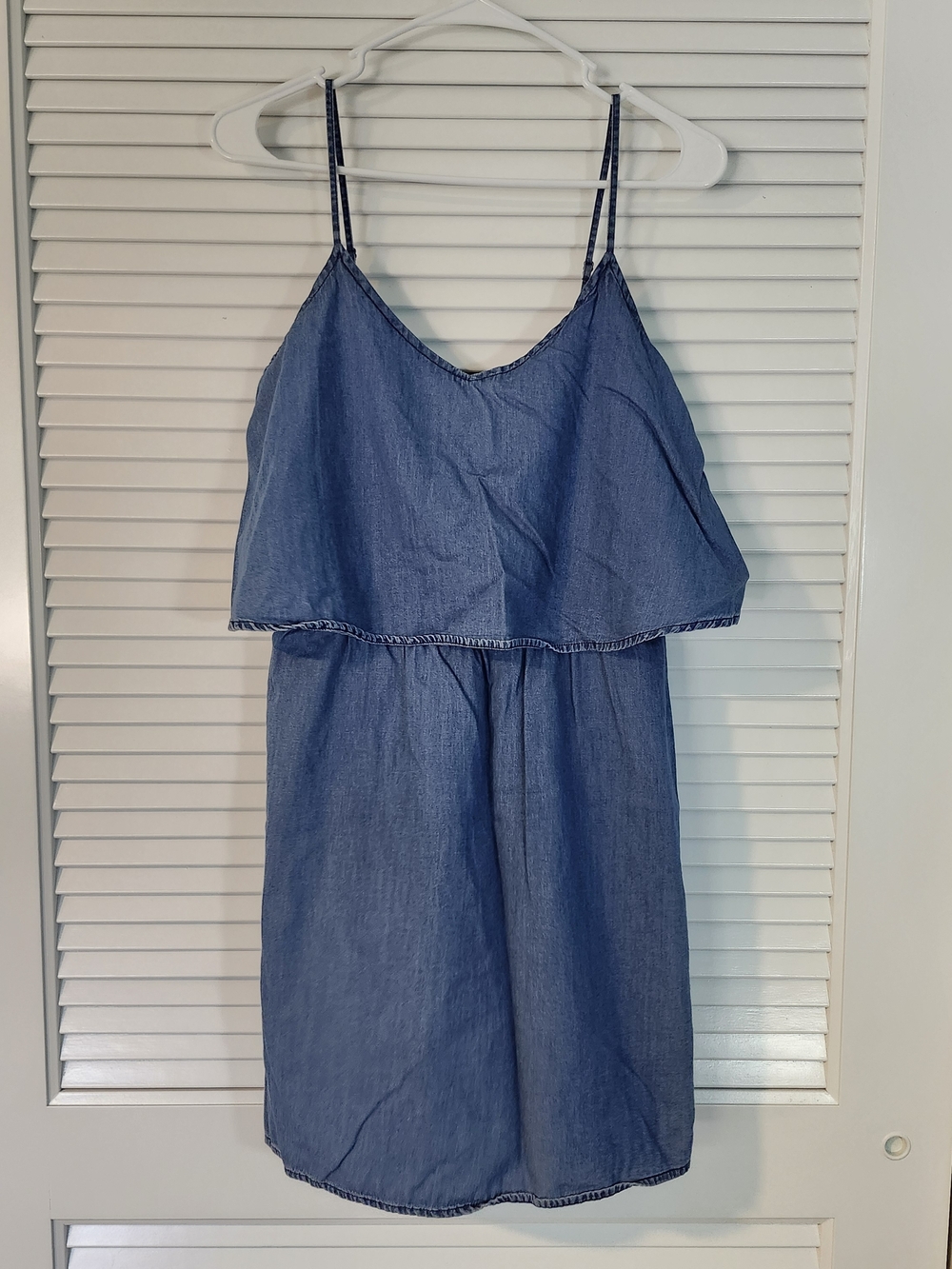 Old Navy Chambray Denim Spaghetti Strap Dress